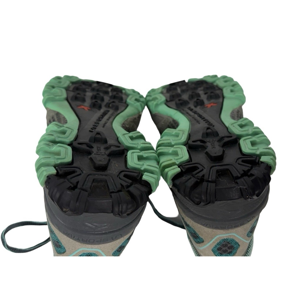 La Sportiva Bushido Womens Hiking US 8 Sneakers Gray Green Trail Running Hiking - Picture 8 of 14